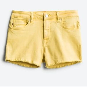 Vigoss Yellow Denim Shorts, New Without Tags